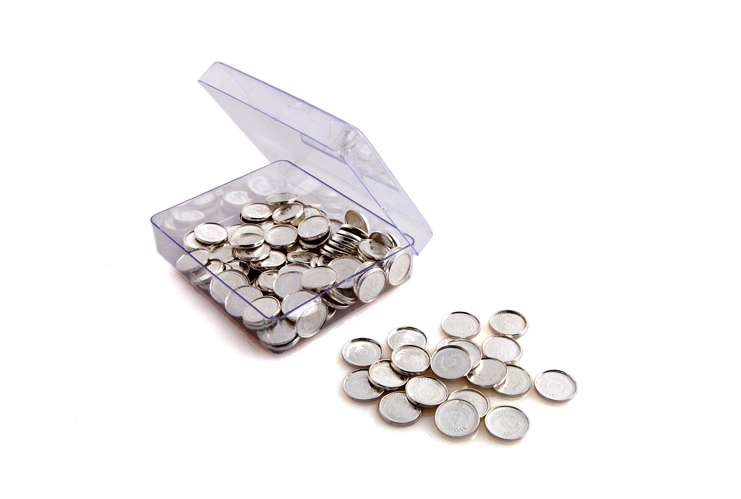 Siri Creations Silver Asthothram Coins (108 Pcs)