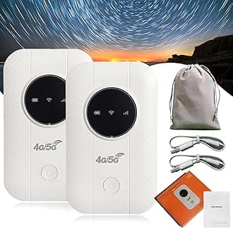 Internet in Your Pocket, Free WiFi Router Pocket 5G, High Speed Smart Router for Anywhere (2pcs)