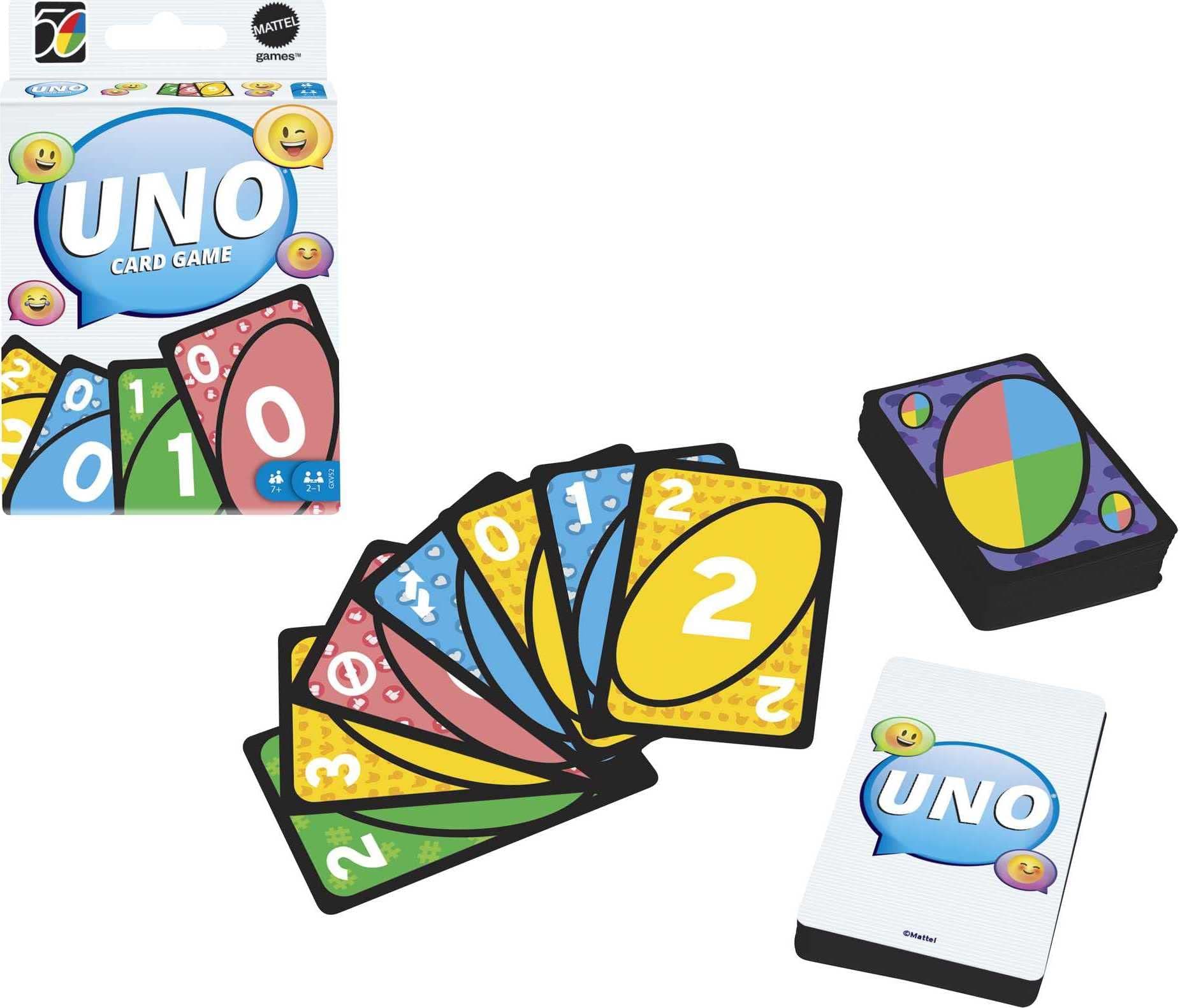 Mattel Games UNO Iconic Series 2010's Matching Card Game Featuring Decade-Themed Design, 112 Cards for Collectors, Teen & Adult Game Night, Ages 7 Years & Older