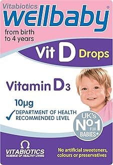 Vitamin D Drops for Babies from Birth to 4 Years - from The UK’s No.1 Baby Supplement Brand