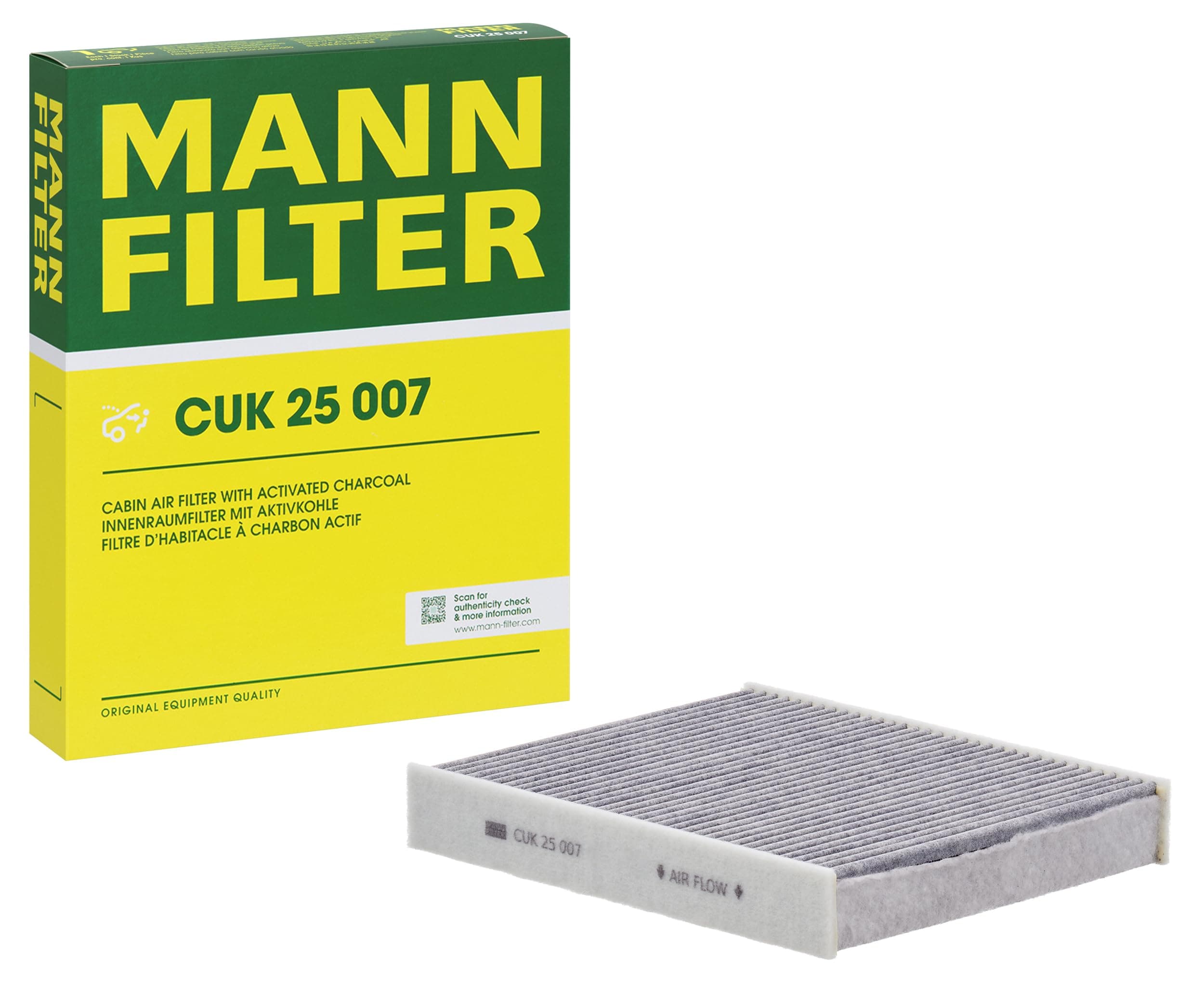 MANN-FILTER CUK 25 007 Cabin Filter for Volvo V40 D3