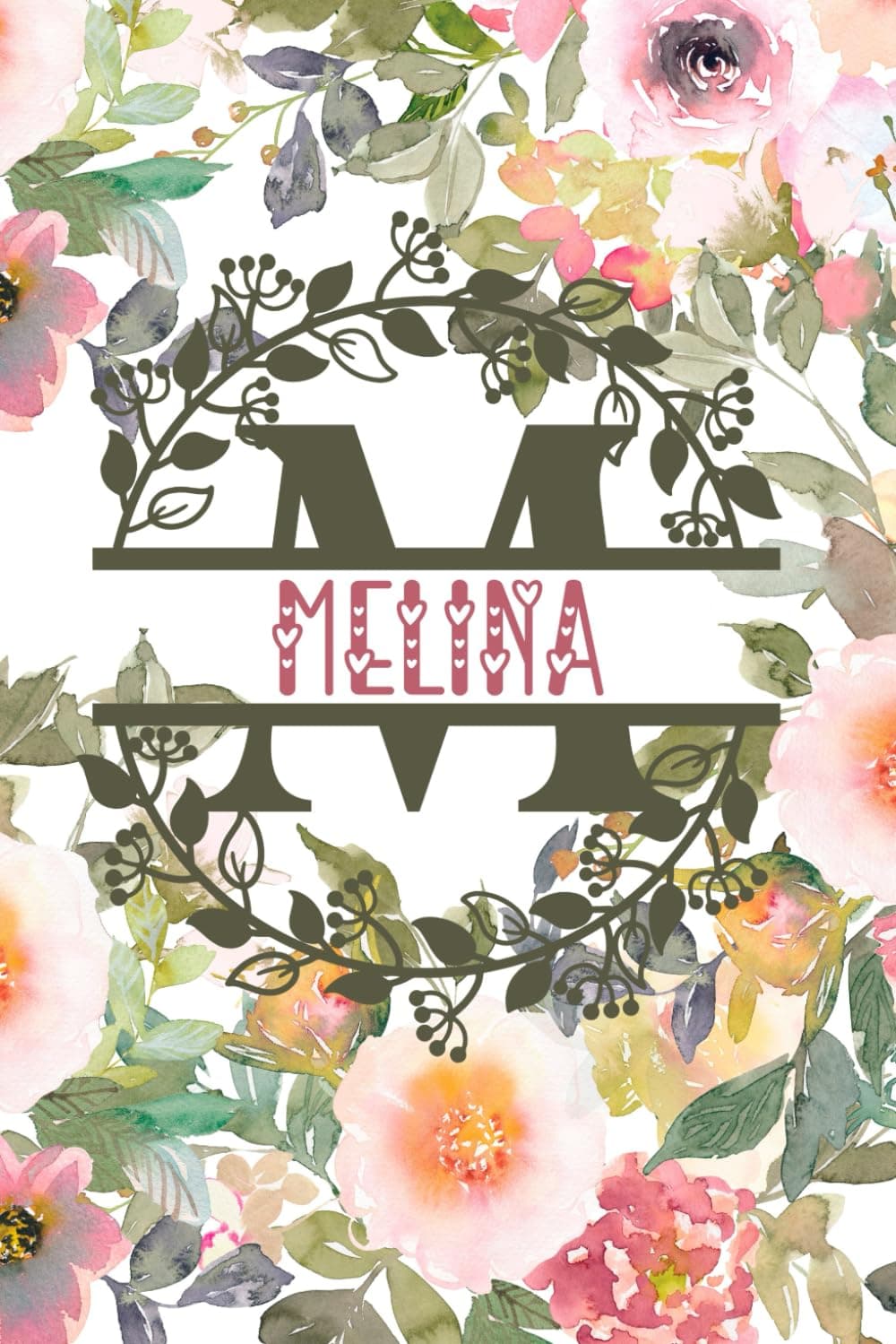Melina: Personalized To Do List Notepad with Elegant Floral Design Cover. 120 Pages of Practicality and Charm. The Perfect Melina Name Gift, Lined ... Goals. Enhance Your Efficiency and Style