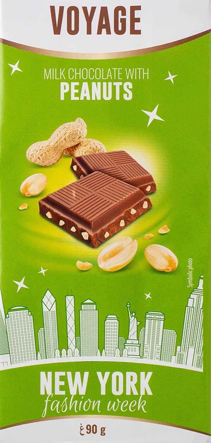 Milk Chocolate with peanuts 90g