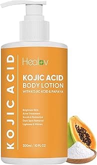 Kojic Acid Lotion – Skin Brightening Body Lotion for Age Spots, Hyperpigmentation, Intimate Areas – Dark Spot Remover, Reduces Acne, Scars and Evens Tone – Kojic Acid Cream for Brighter, Glowing Look