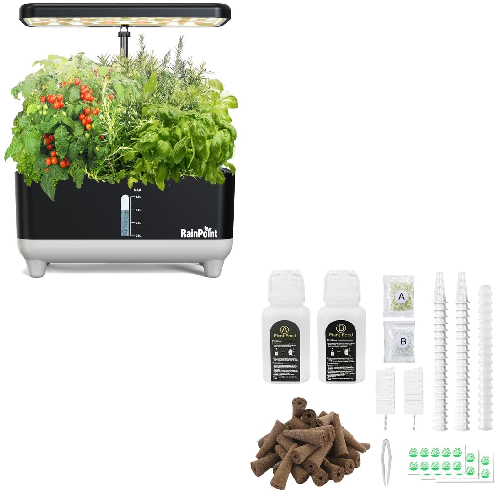 RAINPOINTHydroponics Growing System and Seed Pods Kit