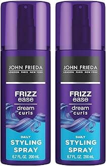 Anti Frizz, Frizz Ease Dream Curls Daily Styling Spray for Curly Hair, Magnesium-enriched Formula, 6.7 Oz, Pack of 2