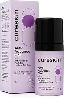 Cureskin Acne Control Gel | Acne Gel Helps Clear Blemishes Without Over Drying | Topical Pimple Cream Visibly Reduces Acne in One Day, 0.53 Ounce (Pack of 1)
