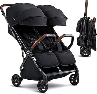 Jet Double - Full Size Side by Side Double Infant & Toddler Stroller - Lightweight, Compact & Easy to Fold, with All-Terrain Wheels – Disney Park Approved