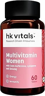 hk vitals Multivitamin For Women (60 Tablets) | With Zinc, Vitamin C, Vitamin D, Multiminerals & Ginseng Extract