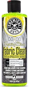 Chemical Guys Foaming Citrus Fabric Clean, Carpet and Upholstery Cleaner - Car Carpet Cleaner for Seats, and Floor Mats, Safe for Home, Office & More, Citrus Scent - 16 oz