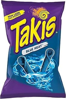 Takis blue heat hot chili pepper tortilla chips 4 oz pack of 20