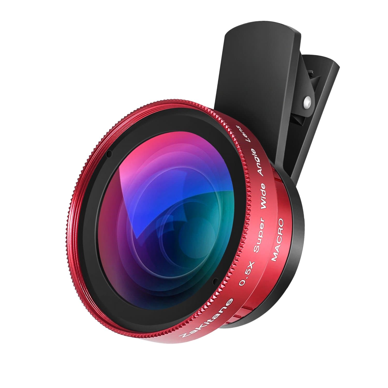2 in 1 Camera Lens Kit, 0.5X Super Wide Angle Lens, 15X Macro Lens, Universal Clip-On Cell Phone Lens for iPhone X, 8, 8 Plus, 7, 7 Plus, Samsung, Most Smartphones