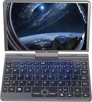 Mini Laptop PC All Metal 8-Inch Touchscreen Gaming Notebook Computer Int 12th Gen CPU Alder Lake-N N100 Windows 11 12G RAM/256GB SSD with Webcam