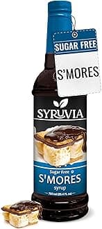 Sugar Free Coffee Syrup, S'mores Flavored Syrup for Drinks, Lattes, and Desserts – 25.4 fl oz
