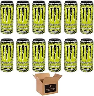 Monster Energy Drink Flavours | Juiced, Zero Sugar, Ultra, Monarch, Fiesta Mango, Strawberry Dreams, VR46, Punch | High Caffeine Sports Energy Drink (Lando Norris - 500ml x 12Pack)