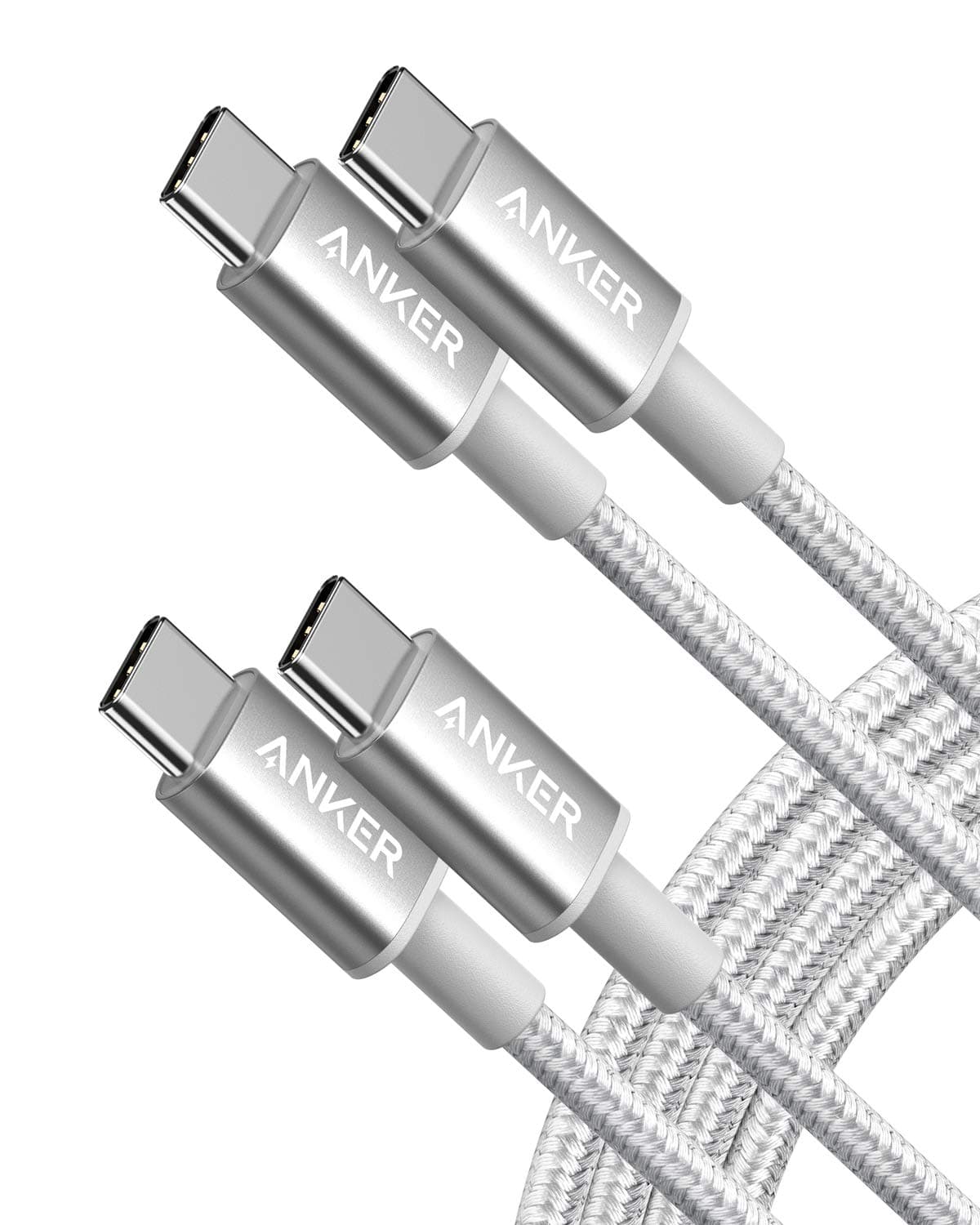 Nylon USB C to USB C Cable, 60 W USB C Cable [2 Pieces 1.8 m], for iPhone 16/15 Series, MacBook Pro/Air, iPad Pro/Air, Galaxy S24/S23 and More