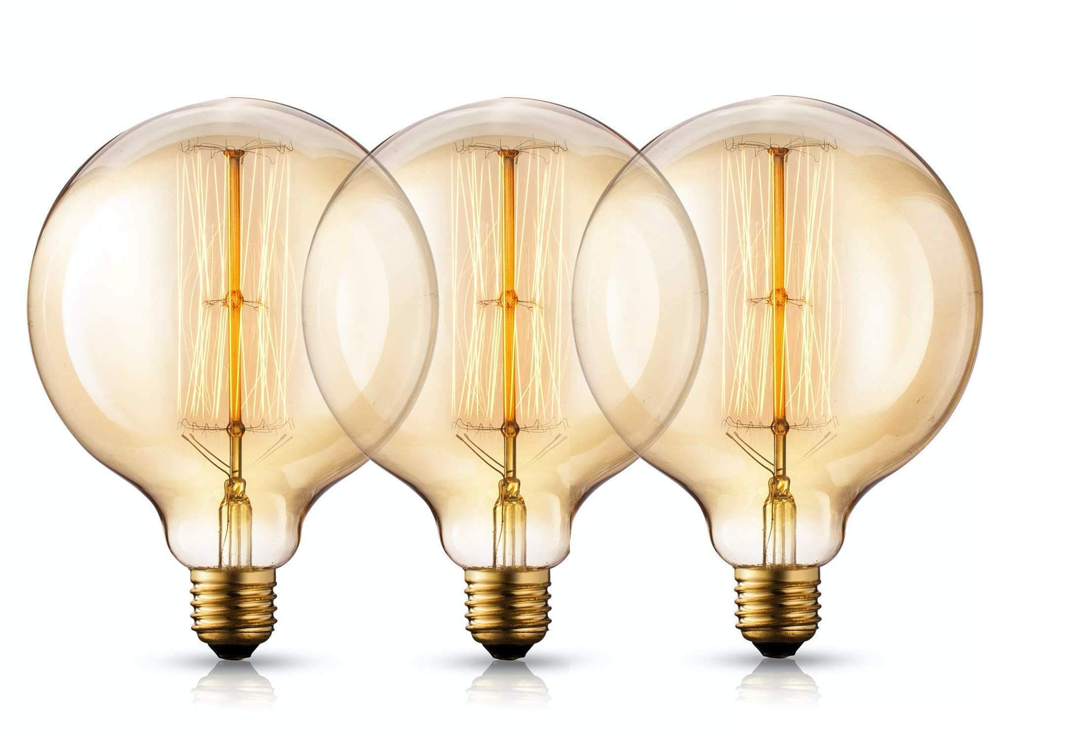 40-Watts e27 LED Warm White Bulb, Pack of 3, Standard (newQL-HU3F-EG93)