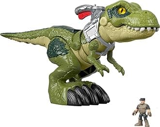 Fisher-Price Imaginext Jurassic World Dinosaur Toy Mega Mouth T. rex Figure Set for Pretend Play Preschool Kids Ages 3+ Years