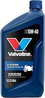 4-Stroke Motorcycle 10W-40 Motor Oil 1 Quart