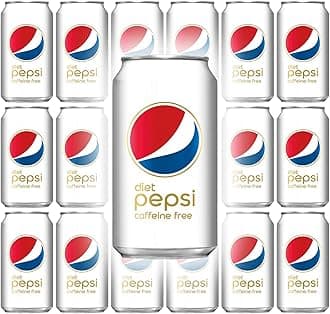 Diet Pepsi Cola, Caffeine-Free, 12 Fl Oz Can (Pack of 18, Total of 216 Oz)