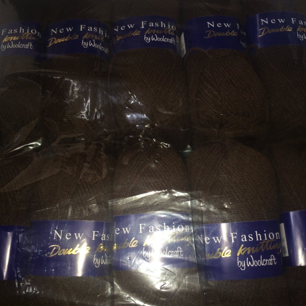 5 x 100g Woolcraft Dk Double Knitting Wool, Yarn (5 x 100g Chocolate 892)