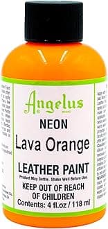 Neon Acrylic Leather Color Orange Size: 118ml
