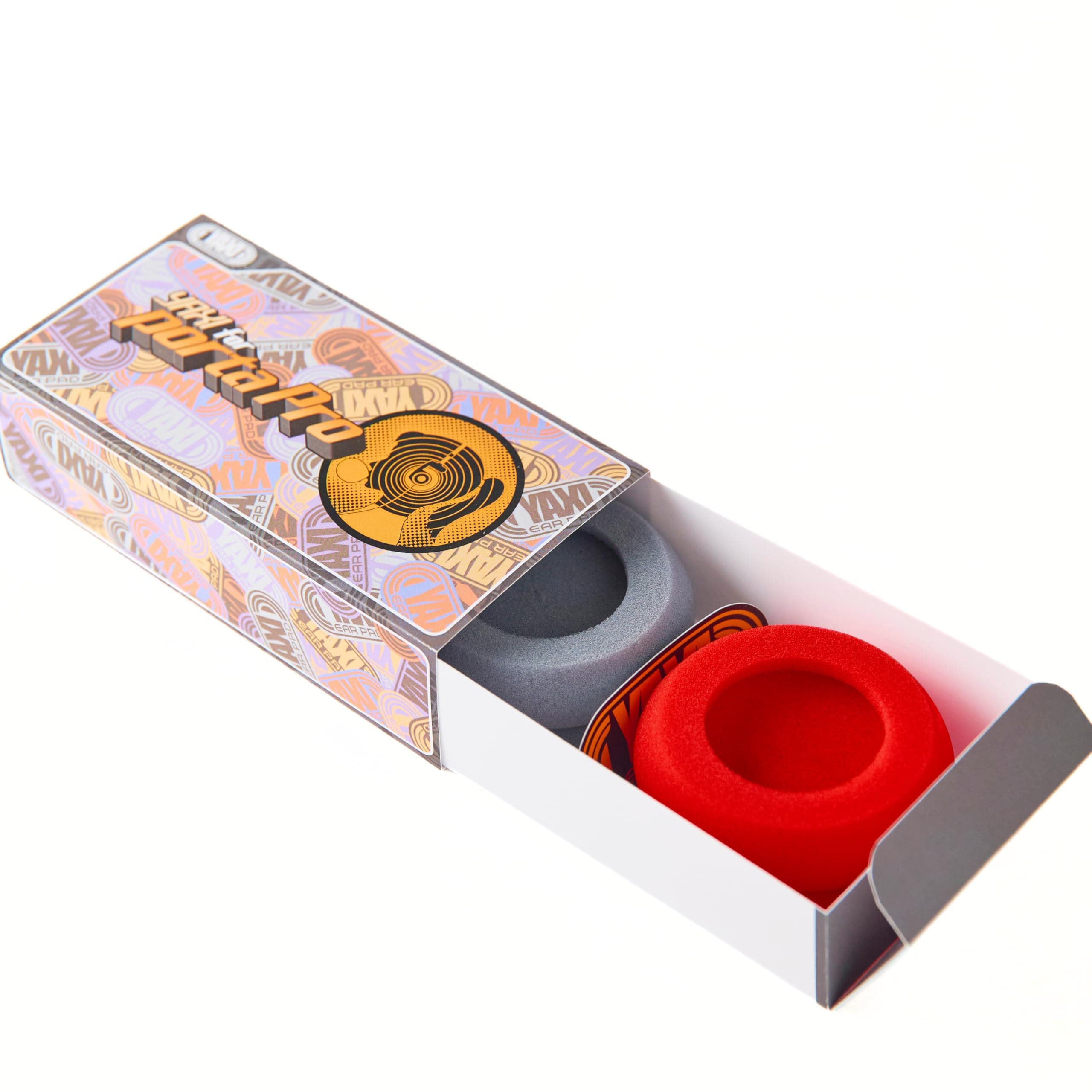 EARPADS for Koss PORTAPRO 2Pairs (Grey+Red)