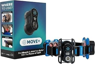Move+ Pro Red Light Therapy Wrap – LED Light Therapy for Targeted Muscle Recovery, Inflammation, Joint Health & Mobility - Portable & Hands-Free Infrared Light Therapy for Body