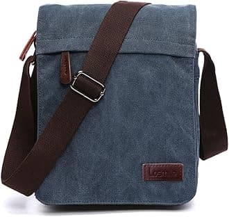 LOSMILE Men's Messenger Bag, Canvas Shoulder Bags,Tablet Messenger Bag.