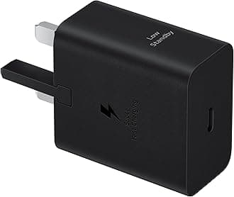 Samsung Galaxy Official 45W Super Fast Charging Travel Adapter (with USB-C to C Data Cable), Black