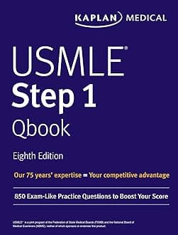 USMLE Step 1 Qbook: 850 Exam-Like Practice Questions to Boost Your Score