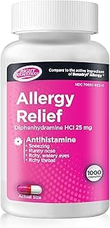 Allergy Relief 1000 count capsules