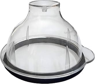 Dry/Wet Jar Big Dome Lid suitable for Philips Mixer Grinders | Mixer Grinder Replacement Parts & Accessories (Polycarbonate, Transparent) (12.8 cm)