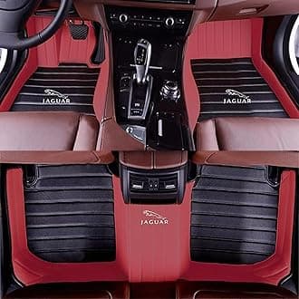Custom 3D Leather Car Floor Mats for Jaguar XE XF XJ XJL E-Pace F-Pace I-Pace F-Type (2003-2025). with Custom Logo Option Full Coverage,Cars, SUVs, Trucks. Anti-Slip, Waterproof Mats