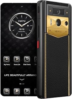 METAVERTU 2 Luxury Custom Made - 18K Gold Blade Edition with Black Ink Calfskin Web3 AI Phone - Black (512, GB)