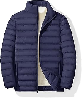 MAGINVIT Men's Puffer Jackets Lightweight Warm Winter Coat Water-Repellent Windbreaker Insulated Quilted Packable Jacket