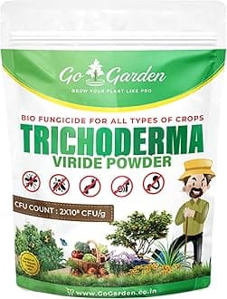 Go Garden Tricoderma Bio Fungicide for plants (2 x 10^8 CFU per Gram) Bio Fun...