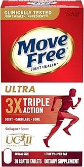 Move Free Ultra UC-II Collagen and Hyaluronic Acid Joint Supplement, 30 Count