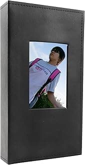 Aynoo Photo Album 300 Pockets Hold 4x6 Photos Black Fabric Frame Cover Photo Album 4x6 300 Photos Black Photo Picutre Album 4x6 300 Pockets for 4x6 Photos Fabric Cover Photo Books Horizontal