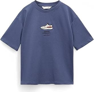 Boys Oversized Cotton Printed T-Shirt | Round Neck, Short Sleeves, Casual Wear