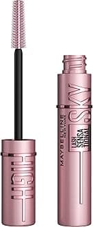 Maybelline Sky High Washable Mascara Makeup, Volumizing Mascara, Buildable, Lengthening Mascara, Defining, Curling, Multiplying, Washable Very Black, 0.24 fl. oz.