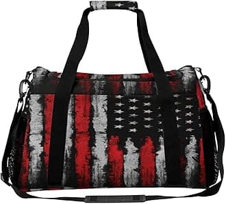 American Flag Personal Item Bag Travel Duffel Bag Sports Tote Gym Bag Luggage Duffle for Women Men