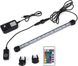 MQ 36 in Submersible LED Aquarium Light, 13W Color Changing Fish Tank Light with Remote Control, IP68 Crystal Glass 42 LEDs Lights Bar, for 38-45in Longest Side Tanks