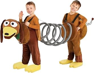 Pixar Toddler Toy Story Slinky Dog Costume, Disney Movie Halloween Costume for Boys and Girls