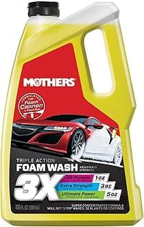 Mothers 05610 3X Triple Action Foam Wash, 100 fl. oz