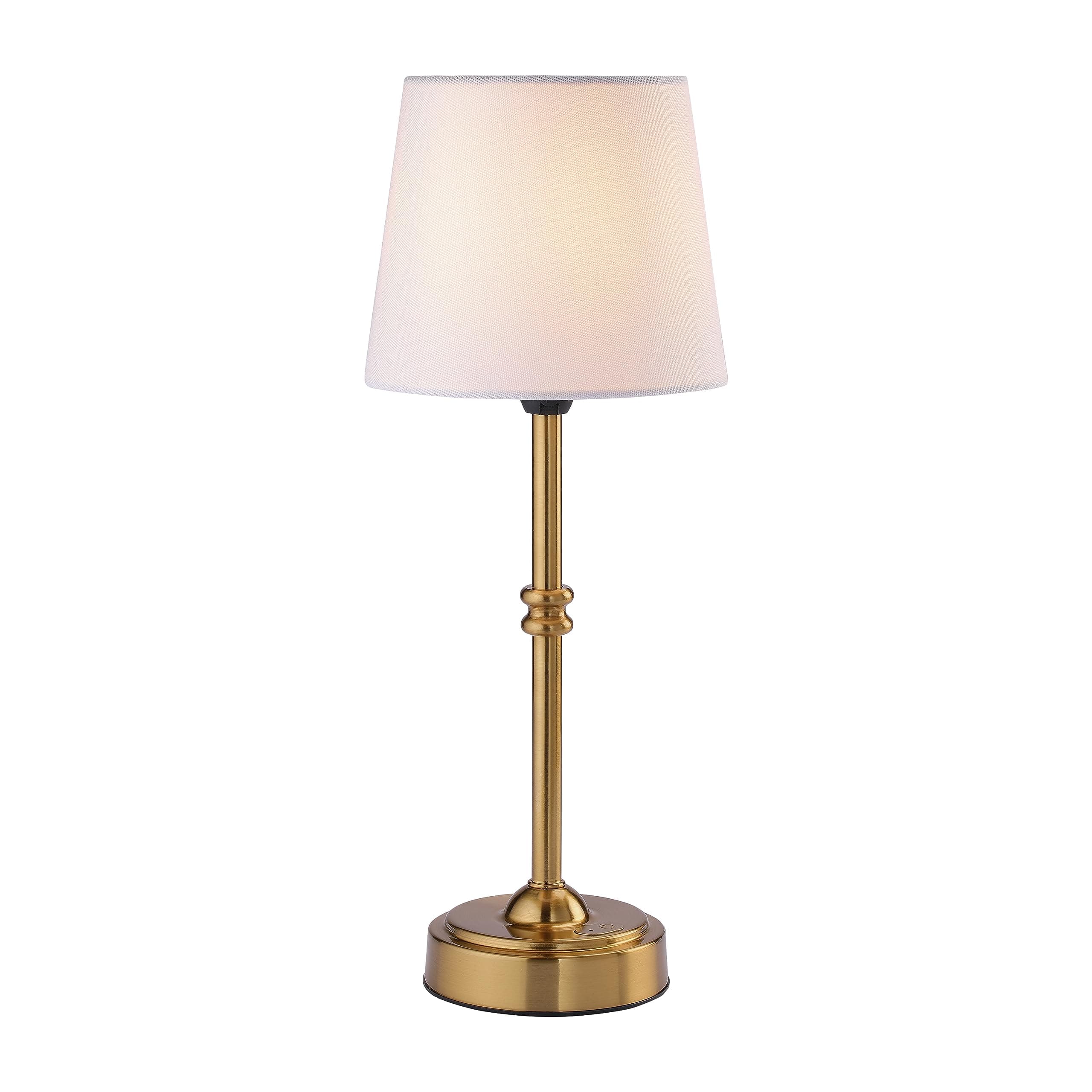 O’Bright Seraph - Cordless LED Table Lamp with Dimmer, Built-in Rechargeable Battery, 3-Level Brightness, Patio Table Lamp, Bedside Night Lamp, Ambient Light for Restaurant, Antique Brass