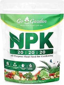 NPK 20 20 20 Fertilizers For Plants 1kg | Boost Your Plants' Growth and Production with NPK Fertilizers | Ideal for Home, Garden & Outdoor Plant Care - 1 kg