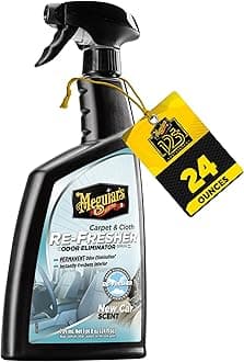 Meguiar’s G180724 Carpet & Cloth Re-Fresher Odor Eliminator Spray, Fresh Car Smell, 24 Fluid Ounces