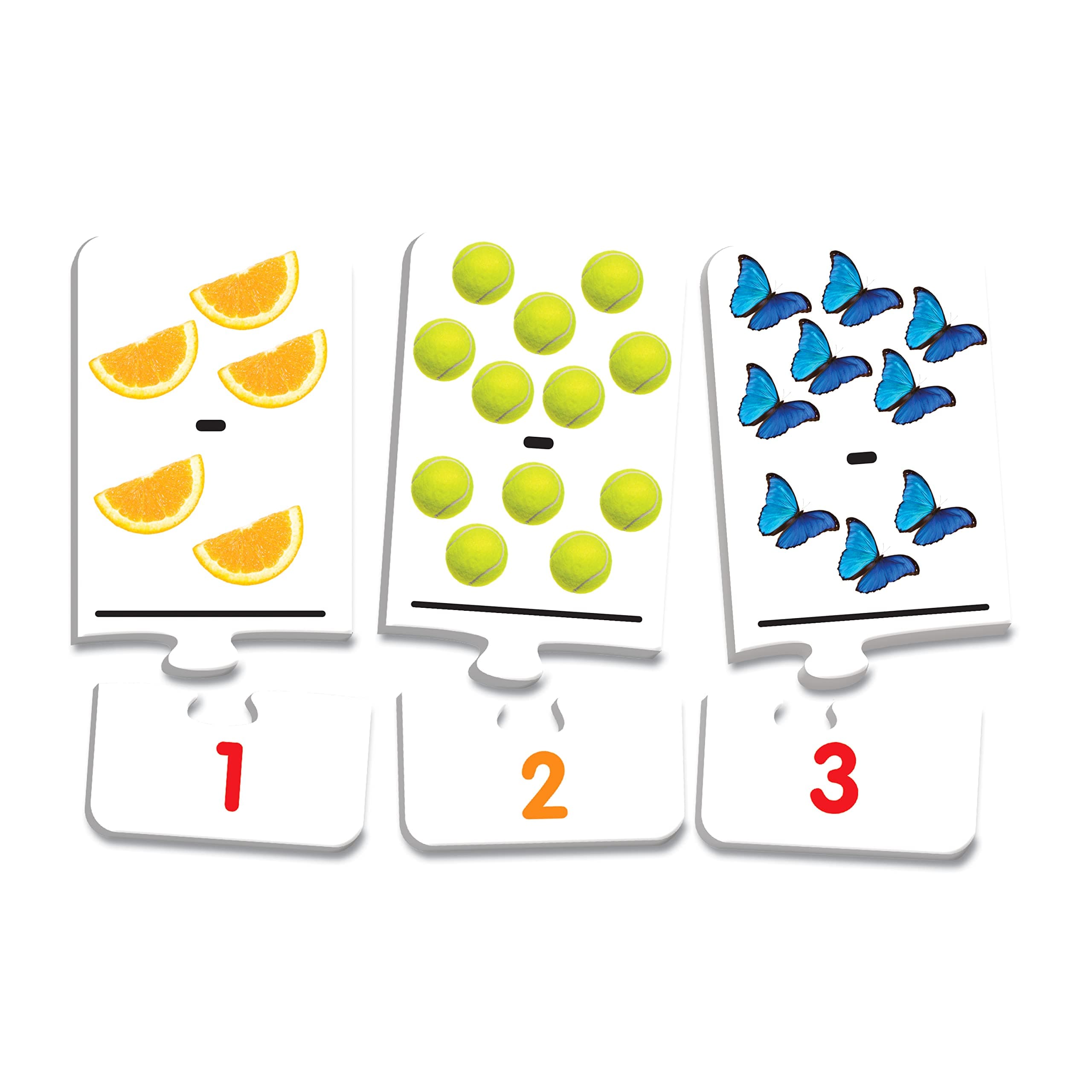 Learning Journey International LLC Match It! Take It Away - STEM Subtraction Game - Helps to Teach Early Math Facts with 30 Matching Pairs – Preschool Games & Gifts for Kids Ages 3 and Up, Multicolor
