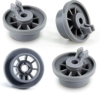 165314 Dishwasher Rack Wheels Fit for Bo-sch Ken-more Dishwasher Wheels Lower Rack-Replace 420198 AP2802428 PS3439123 423232 EAP3439123 PS8697067 PACK OF 4 by AMI PARTS